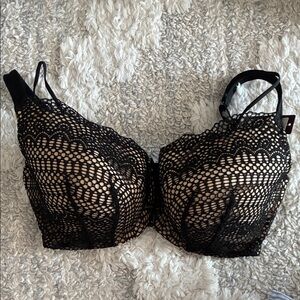 NWT Cacique Size 38G Balconette Strappy Lightly Padded Bra